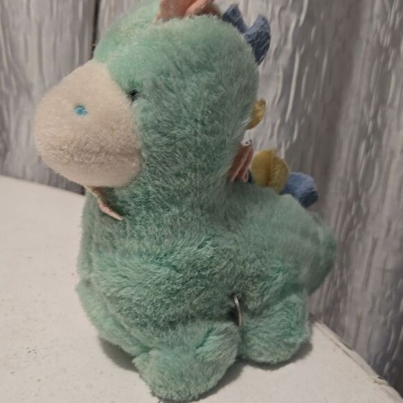 Vintage Eden Dinosaur Plush Musical Head Moves Pastel Green Working Conditions - Picture 14 of 16